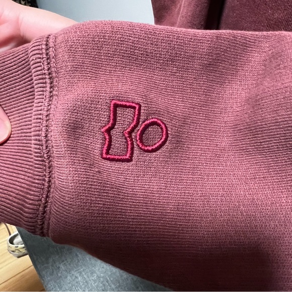 isabel marant burgundy vintage high neck sweatshirt - Picture 5 of 8